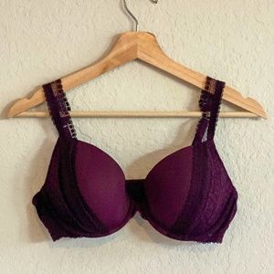 Plum Lightly Lined Aerie Lace Bra (NEW W/ TAGS)